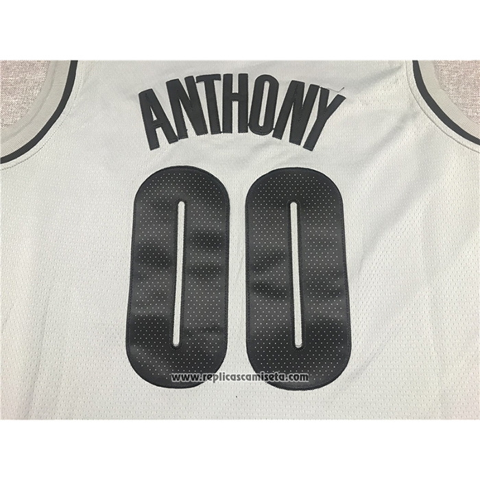Camiseta Portland Trail Blazers Carmelo Anthony #00 Earned 2020-21 Gris